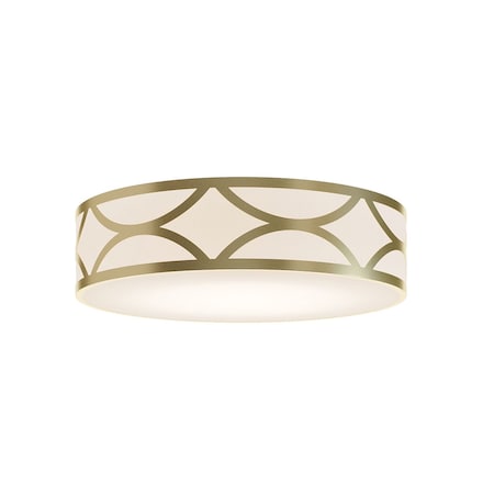 Afx Lake 24 in. LED Flush Mount - Gold LAKF24LAJUDGD